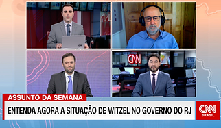 Foto Entrevista de Fernando Gardinali à CNN Brasil sobre o caso criminal envolvendo o governador do Estado do Rio de Janeiro