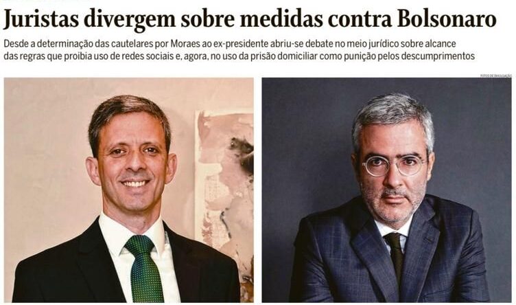 Foto Em entrevista ao repórter Caio Sartori, do jornal O Globo, Renato Stanziola Vieira analisou a decisão do Ministro Alexandre de Moraes, do Supremo Tribunal Federal, que determinou a prisão domiciliar do ex-presidente Jair Bolsonaro.  Na avaliação de Renato, houve equívoco em “tratar a [prisão] domiciliar como uma medida cautelar autônoma, o que ela não é”.  Clique para ler a íntegra da entrevista.
