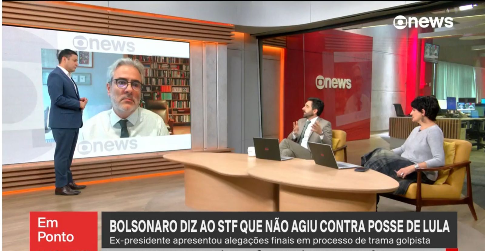 Foto O sócio Renato Stanziola Vieira foi ouvido, nesta manhã, do programa “Em Ponto”, da GloboNews. Na entrevista, Renato tratou de aspectos relevantes do caso sobre as acusações que envolvem o ex-Presidente Jair Bolsonaro e outras pessoas. Renato se debruçou com cuidado sobre detalhes das alegações finais das defesas. Clique e confira a íntegra.